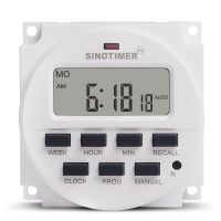 SINOTIMER TM618N-1 1 Second Weekly Programmable Digital Timer Automatically Turn on Off Microcomputer Time Relay 110V