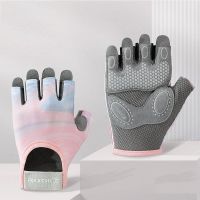 ◘☇❦ New Cycling Gloves Women Fitness Gloves Gym Weightlifting Yoga Bodybuilding Training Thin Breathable Non-slip Half Finger Gloves