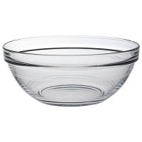 Duralex Lys Stackable Clear Bowls 1 Quarts Set of 6