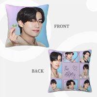 (All in stock, double-sided printing)    Kpop Pillow Case Kpop Velvet Pillow Case AB18 Square Pillow Case 30X30cm 40X40cm 45X45cm 50X50cm 55X55cm 60x60cm   (Free personalized design, please contact the seller if needed)