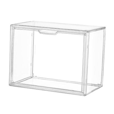 Transparent Handbag Organizer Storage Box Magnetic Closure Shoe Box Case Figures Holder Containers Display Case with Lids