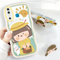 เคส Hpcase สำหรับ Infinix Hot 8 Pro,เคสโทรศัพท์หยักนิ่มแฟชั่นรูปการ์ตูนเด็กผู้หญิงน่ารักกันกระแทกเคสโทรศัพท์มือถือป้องกันกล้องคลุมทั้งหมด