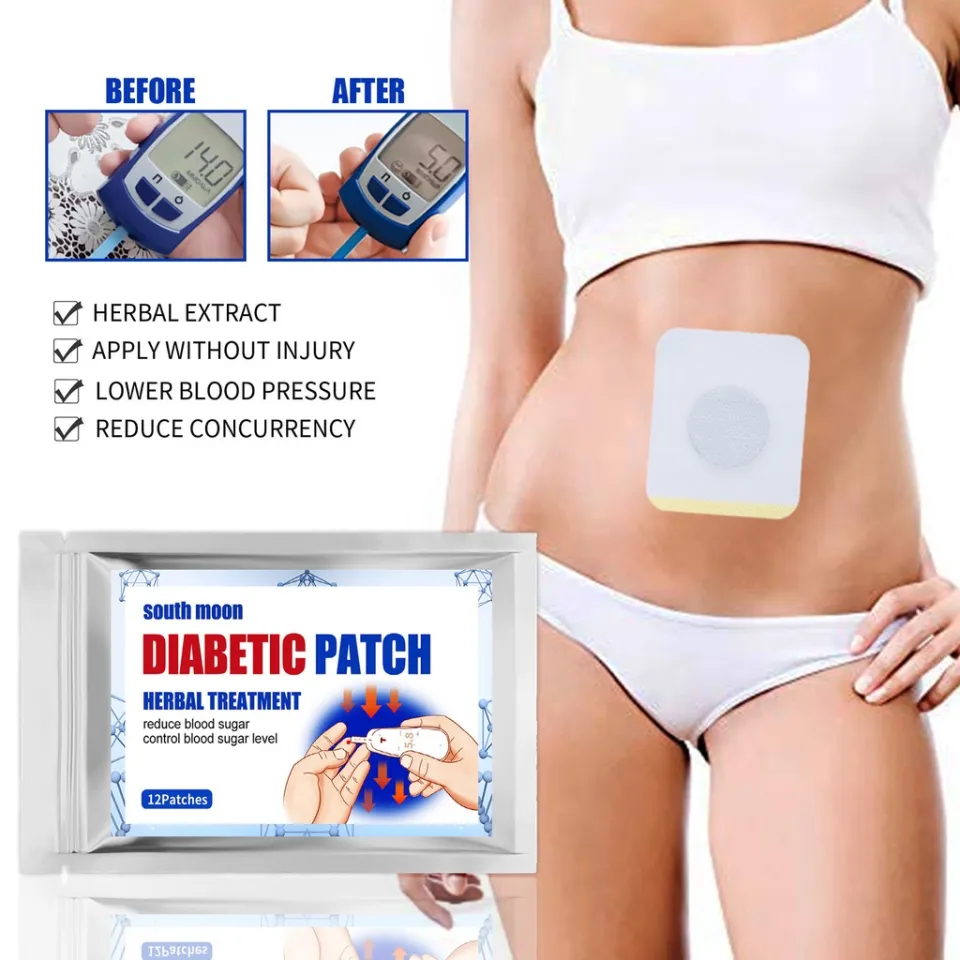 6PCS Diabetic Patch to Stabilizes Blood Sugar Level and Lower Blood Plaster  Hypoglycemic Patch 