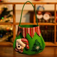 Christmas Xmas Tree Hanging Ornament Cartoon Gift Bag Decorations Christmas Bags Holders Home Party Gift Bags