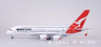 [47cm] โมเดลเครื่องบิน แคนตัส A380 (Qantas A380 Airplane Model)  เปิดปิดไฟด้วยระบบสัมผัส หรือเสียง มีล้อ สวย งานคุณภาพ - ของเล่น ของขวัญ ของสะสม ตั้งโชว์