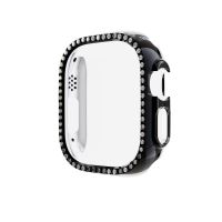 สำหรับนาฬิกา Apple Ultra 49Mm เคสลายเพชรกลวง PC (สีดำ) (Billistore)