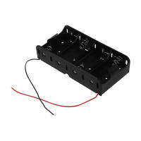 Spring Clip Black 4 x 1.5V D Size Battery Batteries Holder Case