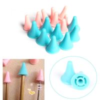 10pcs Rubber Cone Shape Knit Knitting Needles Cap Tips Point Protectors For Knitting Craft Sewing Accessories