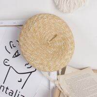 2021 New Fashion Summer Woman Straw Hats Handmade Weave Lace Ties Ladies Vacation Outdoors Beach Hats Adjustable