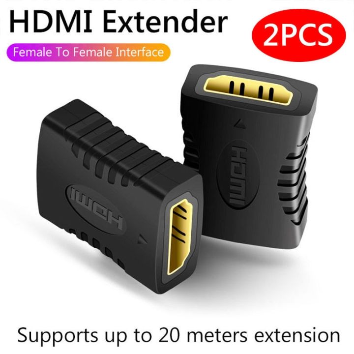 ข้อเสนอพิเศษ1-2ชิ้น4K ตัวแปลงตัวต่อขยาย HDMI ตัวเมีย-ตัวเมียอะแดปเตอร์สำหรับมอนิเตอร์จอแล็ปท็อป PS4 3ชิ้น TV Hdmi สายเคเบิลพ่วง