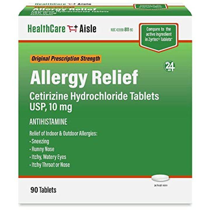 [PRE-ORDER] HealthCareAisle Allergy Relief - Cetirizine Hydrochloride ...