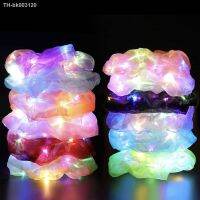 ❅✎℗ 12PCS LED Mix Color Wholesale French Elastic Hair Scrunchies For Women Hair Ties Rubber Band Hair Rope Grils Accessories