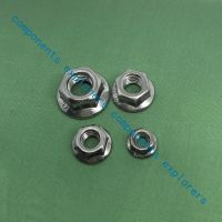 Stainless steel flange nuts  M3 M4 M5 and M6  Anti skid tooth nuts 50pcs/lot. Nails  Screws Fasteners