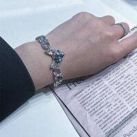 [COD] High-end sweet cat bracelet male and female hip-hop style all-match accessories personalized titanium steel design money aiming star