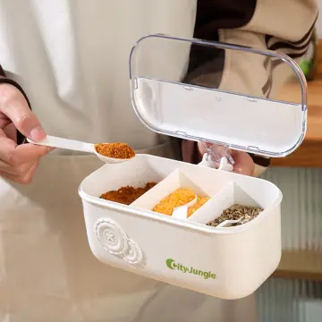 Spice Storage Box With Compartments - Best Price in Singapore - Jan 2024