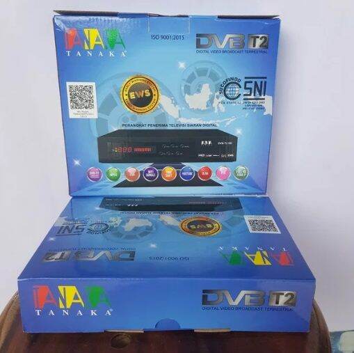 Receiver Set Top Box TV digital Tanaka STB DVBT2 HD YOUTUBE EWS pakai