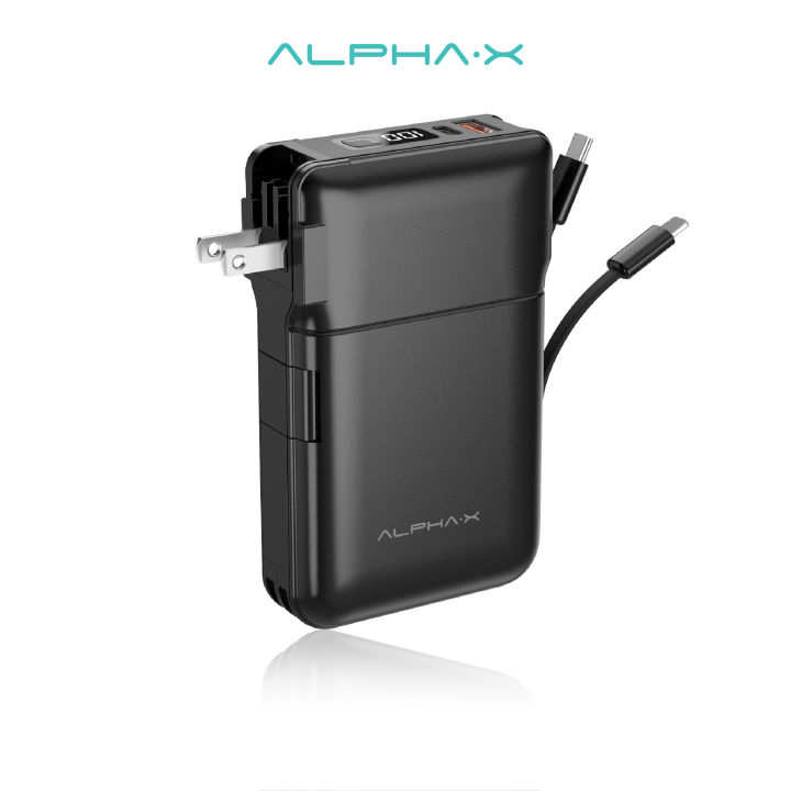 alpha-x-acp20pd-powerbank-20000mah-พาวเวอร์แบงค์-adaptor-built-in-cable-หน้าจอแสดงผล-led-รับประกันสินค้า-1-ปี