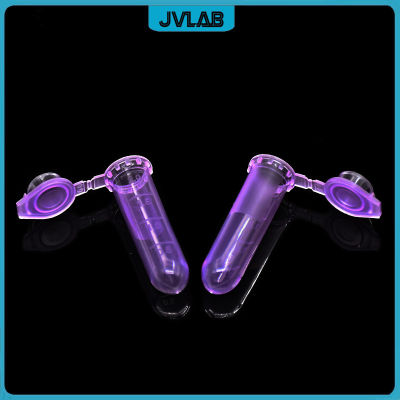 Microtubes Centrifuge Tube ห้องปฏิบัติการ PCR Tube 2 Ml สีม่วง Centrifugal Tube EP Tube ด้านล่างรอบ Scale ล็อคฝาครอบ500 /Pk