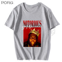 Notoriously B.I.G. Black male shirt Biggie Smalls rapper Hip Hop Tee big new fashionable cotton male high-quality casual shirt