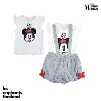 Minnie Mouse by Lesenphants ชุดเอี้ยมขาสั้น+เสื้อยืด เด็กหญิง ลิขสิทธิ์ห้าง 1N19A02