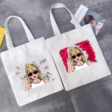 Taylor Swift Tote Bag Albums As Books Totebag Trendy Aesthetic