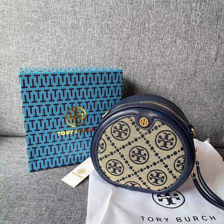 มาตรฐานเดิม-tory-burch-foreign-trade-new-all-match-super-hot-retro-old-flower-print-round-cake-small-round-bag-embroidery-one-shoulder-messenger-bag