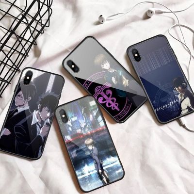 Japan anime Psycho Pass Phone Case Tempered glass For iphone 6 7 8 plus X XS XR 11 12 13 PRO MAX mini