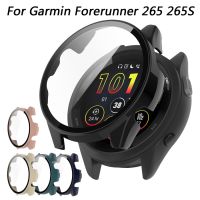 PC hartowane etui na szkło ochronne do Garmin Forerunner 265 Smart Watch osłona na zderzak do Garmin Forerunner 265 S