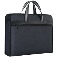 Multi-layer Briefcase Women Filling Bag Zipper Product Office Business Canvas High-capacity Portable Men Folder Document File