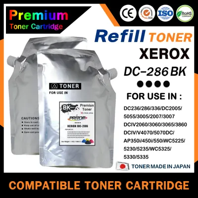 HOME Toner ผงหมึกเครื่องถ่ายเอกสาร DC286/DC 286 หมึกเครื่องถ่ายเอกสาร 1kg. for xerox DC286/5230/5335/2060/3065/4070/5010