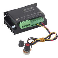 WS55-220 DC Motor Driver Controller with cable DC 48V 500W CNC Brushless Spindle 3 Phase BLDC Motor Driver Controller