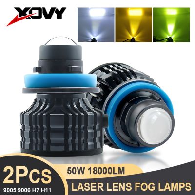 Laser Lens 50W H7 Led Headlight Bulb H11 Led Headlamp H8 H9 9005 HB3 9006 HB4 2500K 3000K 6000K Turbo Fog Light For Car 12V Bulbs  LEDs  HIDs