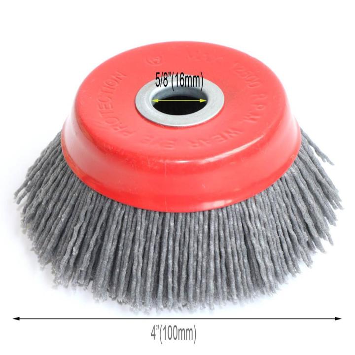 100mm-4-inch-cup-nylon-abrasive-brush-wheel-m14-x-3inch-p80-pile-polymer-abrasive-for-angle-grinder-tool