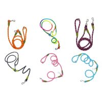 Multifunction Dog Leash Hands Free Dog Traction Rope Cross-Body Pet Leash Reflective High Visibility for Nighttime Walks