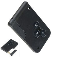 สีดำ3ปุ่ม Keyless Entry เปลี่ยนกุญแจรีโมท Fob Card Shell Case Protector สำหรับ Renault Clio Renault Megane รถ Key