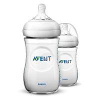 ??. Philips AVENT ขวดนม รุ่น Natural ขนาด 9 ออนซ์ / 260ml สีขาว 2 ขวด (พร้อมกล่อง)