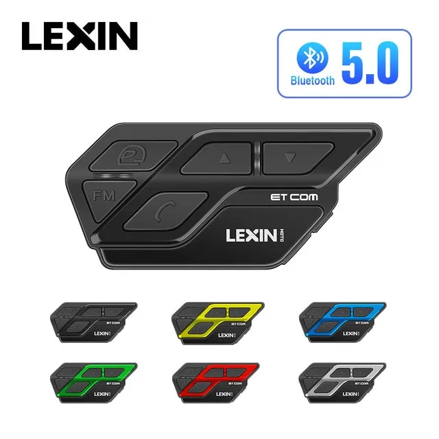 Lexin ET Com V5.0 Motorcycle Bluetooth Intercom Helmet Headset ...