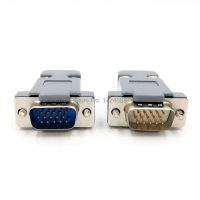 ;.[- DB15 Connector VGA Plug D Type 15 Pin Hole Port Socket Adapter Female&amp;Male Screw Installation + Shell DP15