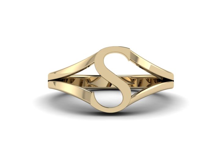 แหวนตัวอักษร-s-ทองคำ-14kt