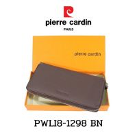 Pierre Cardin (ปีแอร์ การ์แดง) กระเป๋าธนบัตร กระเป๋าสตางค์ใบยาว  กระเป๋าสตางค์เท่ๆ กระเป๋าหนัง กระเป๋าหนังแท้ รุ่น PWLI8-1298 พร้อมส่ง ราคาพิเศษ