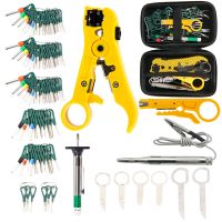 ✣♀☢ Car Terminal Removal Tools Kit Electrical Harness Crimp Coil Connector Pin Extractor Wire Cutter Pliers Stripper Thickness Gauge