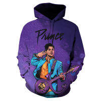 2023 NewRapper Cool Singer Prince Rogers Nelson Hoodie ผู้ชายผู้หญิงเสื้อ Hoody 3D พิมพ์แฟชั่น Harajuku Casual Tracksuit Tops 6XL