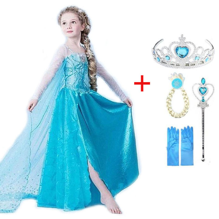 new-elsa-dress-costume-for-girls-cosplay-snowflake-christmas-clothes-for-kid-carnival-birthday-fancy-child-party-dress-up