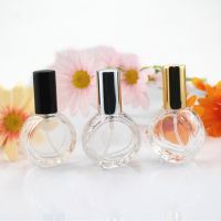 【YF】ﺴ◄  10pcs/lot 10ml Round Glass Perfume Bottle Transparent Spray Fragrance Bottles Atomizer Refillable