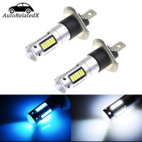 2Pcs H1 LED Bulb 30 4014SMD Car Fog Lights Driving Daytime Running Lamp DRL Automobiles Bulbs White Ice Blue 12V