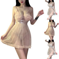 ชุดนอนลูกไม้เซ็กซี่เบบี้ดอลชุดชั้นในสตรีชุดนอนกางเกงชั้นในจีสตริง