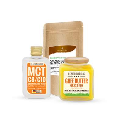 Bulletproof Coffee Set (Coffee, MCT oil, ghee)/ กาแฟ คีโต KETO COFFEE- Starter kit