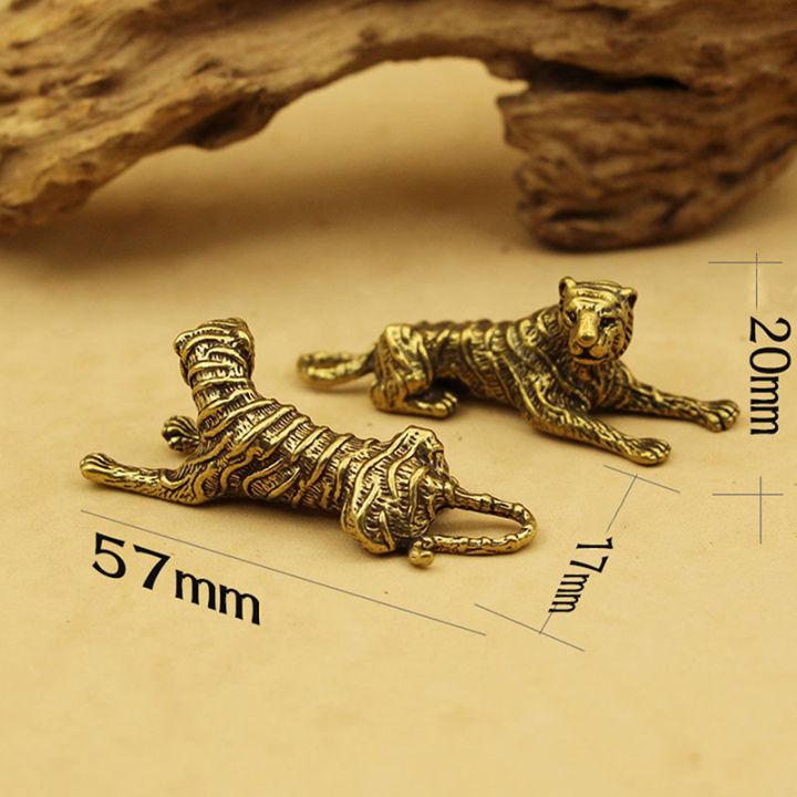 ruyifang-รูปปั้นทองเหลืองรูปเสือ3d-รูปแกะสลักโลหะขนาดเล็กรูปสัตว์ตกแต่งบ้าน