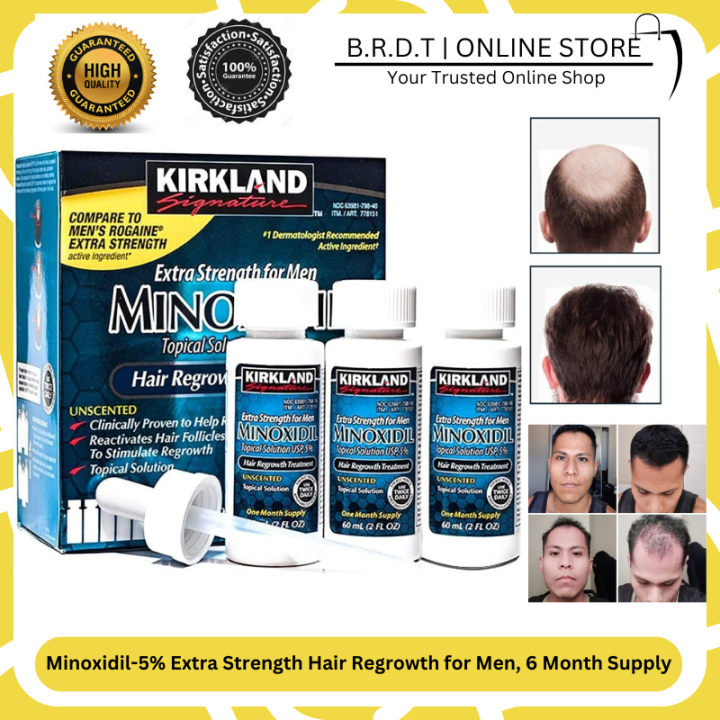 ORIGINAL Kirkland Signature Minoxidil 5 Extra Strength Hair Regrowth
