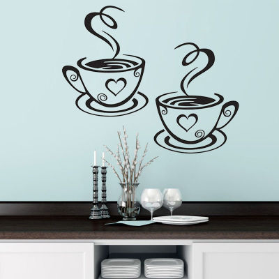 Personality Background Cup Sticker Restaurant Background Kitchen Wall Sticker Sticker Living Room Background